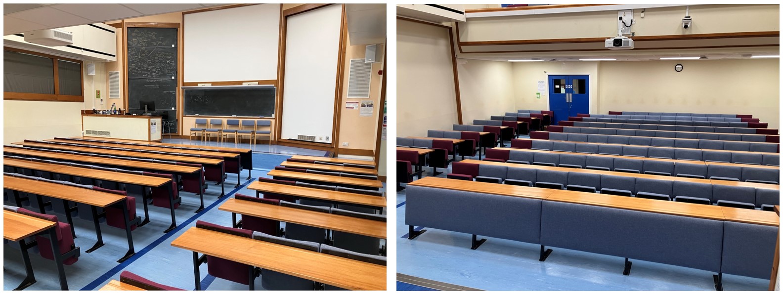 Lecture Theatre with rows of seating and balcony.